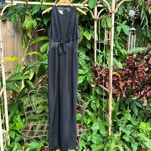 Saks Fifth Avenue vintage Morton Myles made in Hong Kong black formal gown